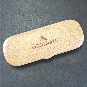 Vintage Chesterfield Eyeglass Hard Case Made In Italy